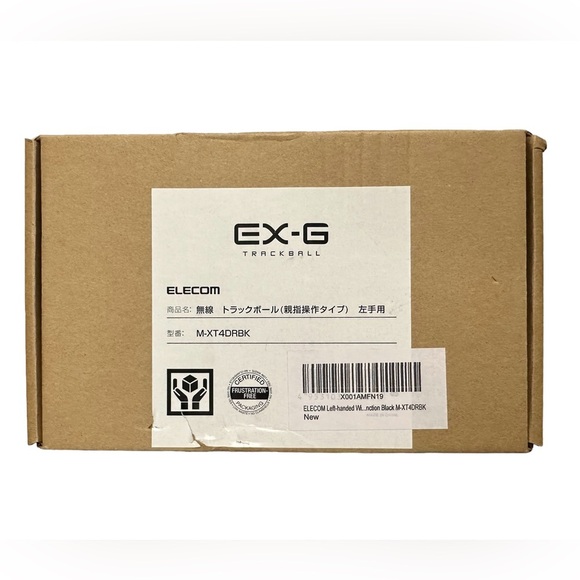 ELECOM EX-G Left-Handed Trackball Mouse, 2.4GHz Wireless, Left Handed - Picture 2 of 2